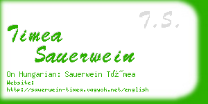 timea sauerwein business card